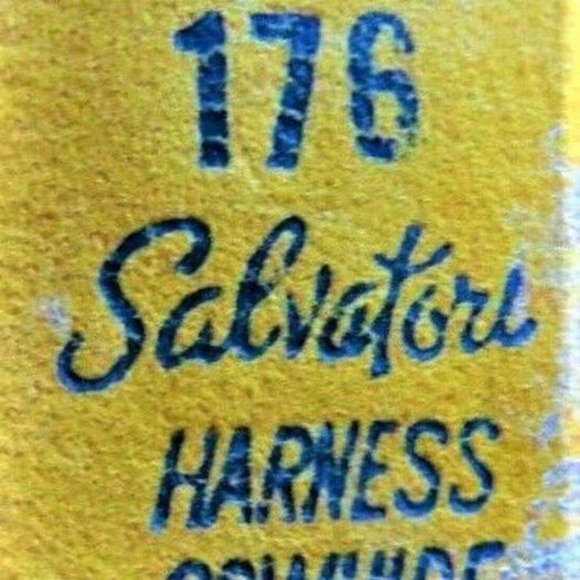 RARE~Salvatori 176~Vintage~60 70's~ Harness Cowhide - Picture 4 of 7